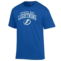 Men's Champion Royal Tampa Bay Lightning Primary Logo T-Shirt