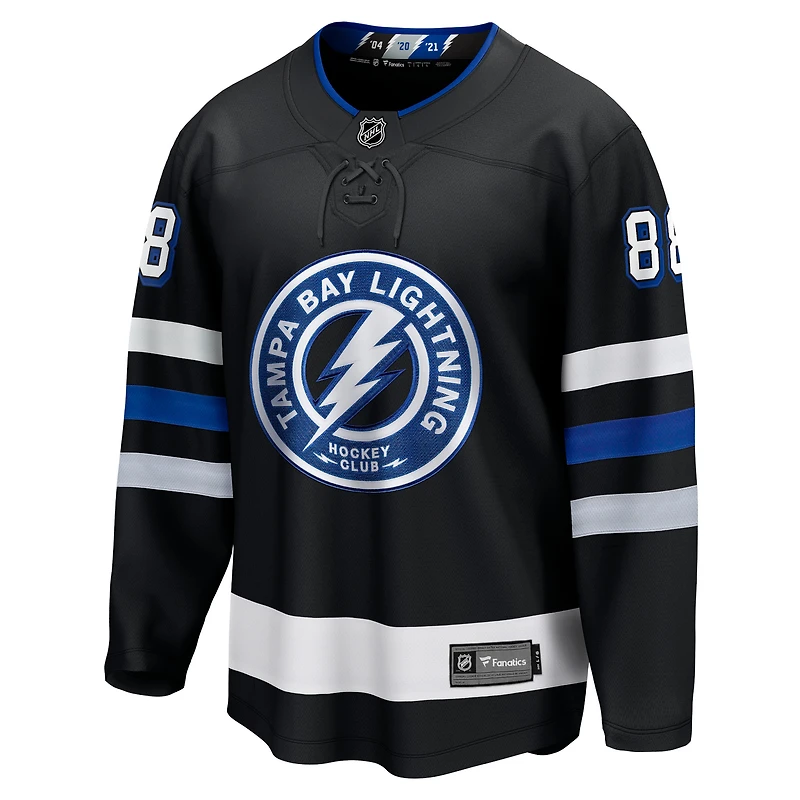 Men's Fanatics Andrei Vasilevskiy Black Tampa Bay Lightning Alternate Premier Breakaway Player Jersey