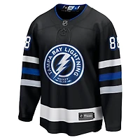 Men's Fanatics Andrei Vasilevskiy Black Tampa Bay Lightning Alternate Premier Breakaway Player Jersey