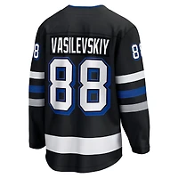Men's Fanatics Andrei Vasilevskiy Black Tampa Bay Lightning Alternate Premier Breakaway Player Jersey