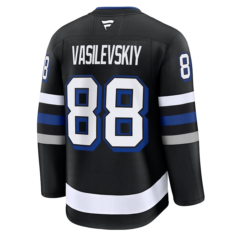 Men's Fanatics Andrei Vasilevskiy Black Tampa Bay Lightning Alternate Premium Jersey