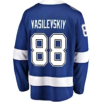 Maillot domicile bleu à scratch Andrei Vasilevskiy du Lightning de Tampa Bay (Fanatics)