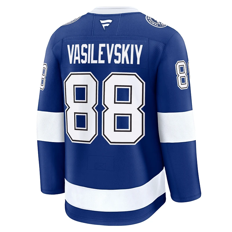 Men's Fanatics Andrei Vasilevskiy Blue Tampa Bay Lightning Home Premium Jersey