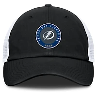 Men's Fanatics  Black/White Tampa Bay Lightning Averie Trucker Adjustable Hat