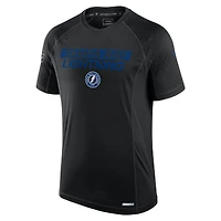 T-shirt authentique Pro Tech noir Tampa Bay Lightning Fanatics pour homme