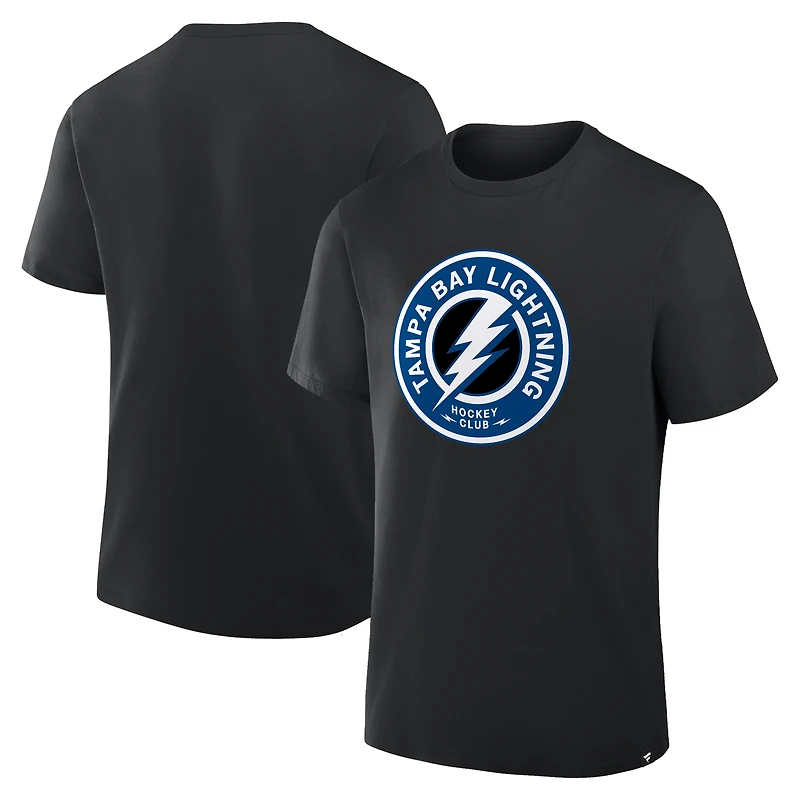 Men's Fanatics  Black Tampa Bay Lightning Elevated Essential T-Shirt