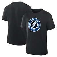 Men's Fanatics  Black Tampa Bay Lightning Elevated Essential T-Shirt