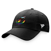 Casquette réglable noire avec logo de l'équipe Tampa Bay Lightning Fanatics pour hommes