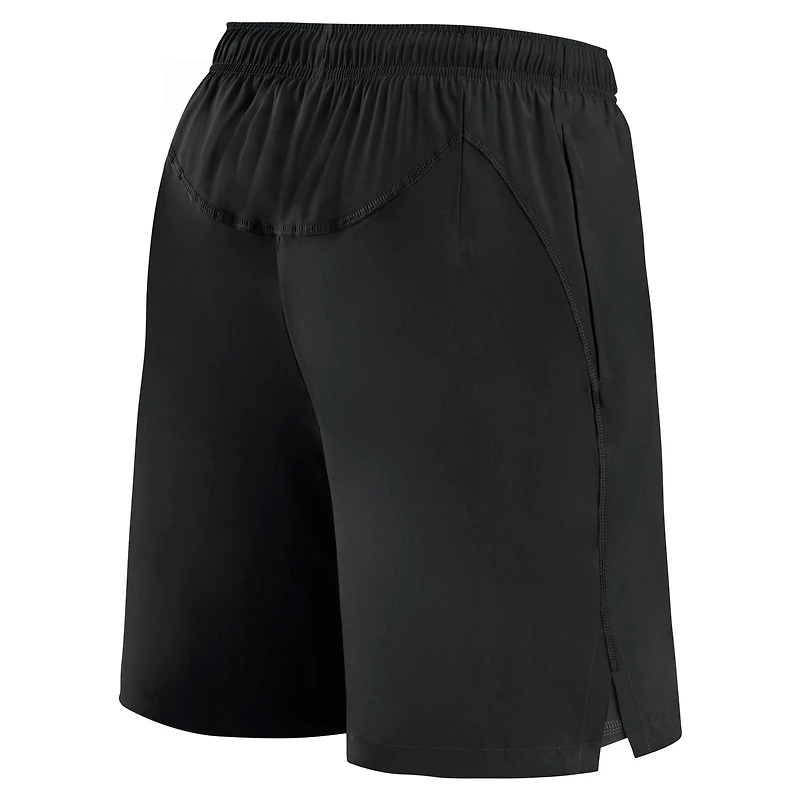 Short d'entraînement technique noir Fanatics Tampa Bay Lightning pour homme