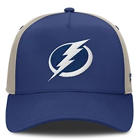 Casquette ajustable Fanatics bleue/beige Tampa Bay Lightning, séries éliminatoires de la Coupe Stanley 2026