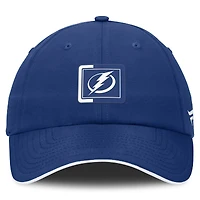 Casquette ajustable authentique Pro Ripstop bleu/blanc Tampa Bay Lightning Fanatics pour homme