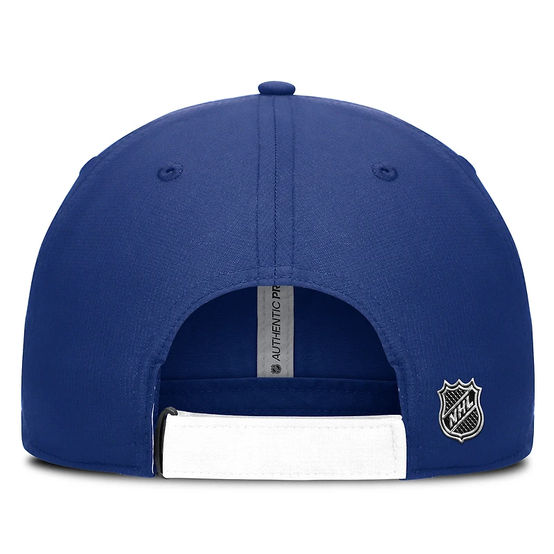 Casquette ajustable authentique Pro Ripstop bleu/blanc Tampa Bay Lightning Fanatics pour homme