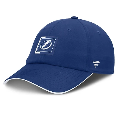 Casquette ajustable authentique Pro Ripstop bleu/blanc Tampa Bay Lightning Fanatics pour homme