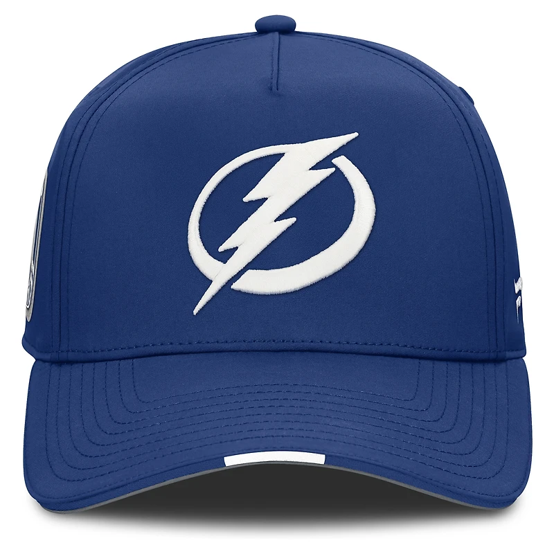 Men's Fanatics Blue Tampa Bay Lightning 2025 NHL Draft Authentic Pro On-Stage Podium A-Frame Adjustable Hat
