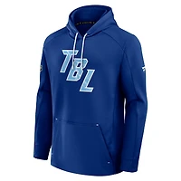 Men's Fanatics Blue Tampa Bay Lightning 2026 NHL Stadium Series Authentic Pro Pullover Hoodie