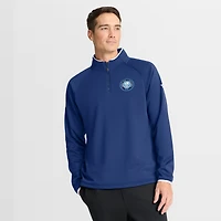 Men's Fanatics Blue Tampa Bay Lightning 2026 NHL Stadium Series Authentic Pro Quarter-Zip Pullover