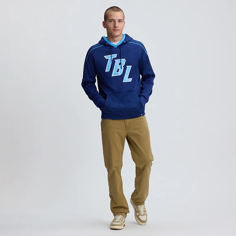 Men's Fanatics Blue Tampa Bay Lightning 2026 NHL Stadium Series Defender Pullover Hoodie