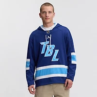 Men's Fanatics Blue Tampa Bay Lightning 2026 NHL Stadium Series Lace Up Hoodie