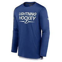 Men's Fanatics  Blue Tampa Bay Lightning Authentic Pro Long Sleeve T-Shirt