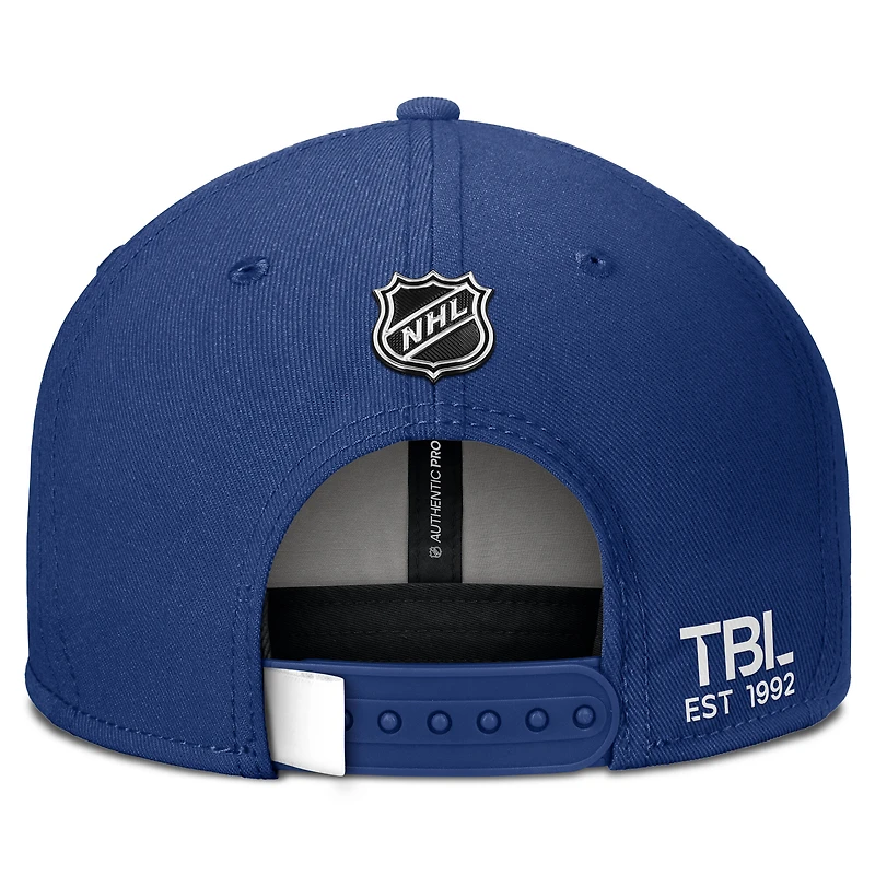 Men's Fanatics Blue Tampa Bay Lightning Authentic Pro Prime Snapback Hat
