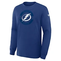 Men's Fanatics Blue Tampa Bay Lightning Authentic Pro Property Of Practice Long Sleeve T-Shirt