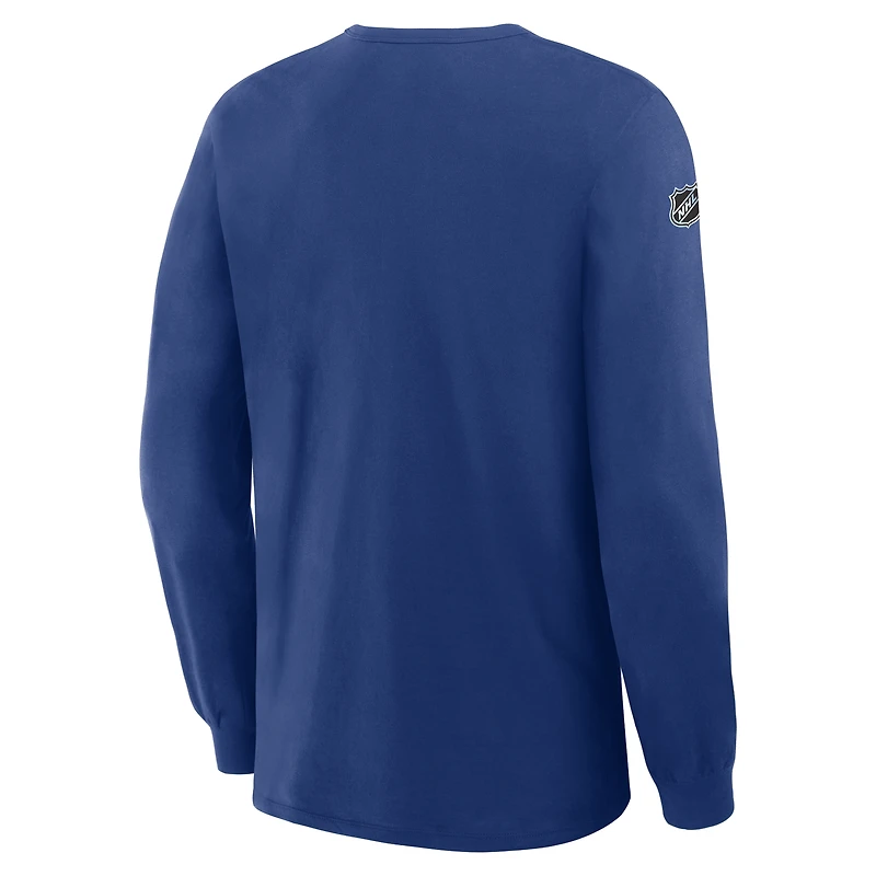 Men's Fanatics Blue Tampa Bay Lightning Authentic Pro Property Of Practice Long Sleeve T-Shirt