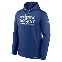 Men's Fanatics  Blue Tampa Bay Lightning Authentic Pro Pullover Hoodie