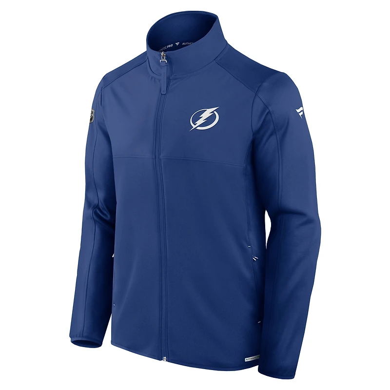 Men's Fanatics  Blue Tampa Bay Lightning Authentic Pro Rink Fleece Full-Zip Jacket