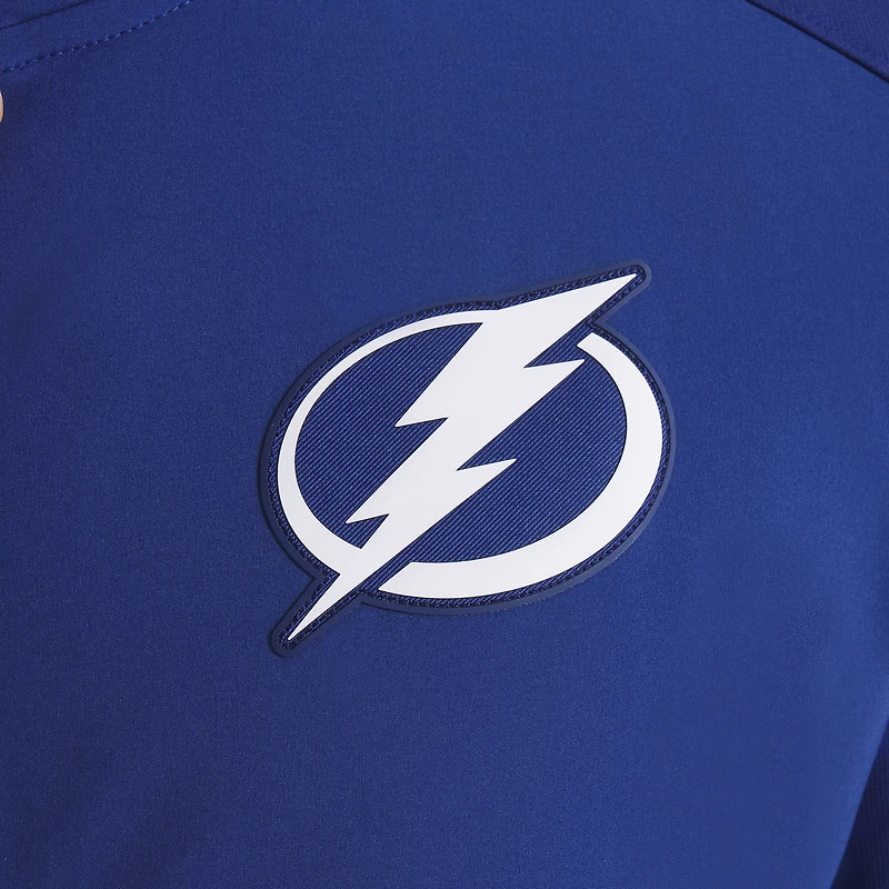 Veste zippée intégrale authentique Pro Rink bleu Tampa Bay Lightning Fanatics pour homme