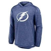 Sweat à capuche léger authentique Pro Rink bleu de Tampa Bay Lightning Fanatics pour hommes
