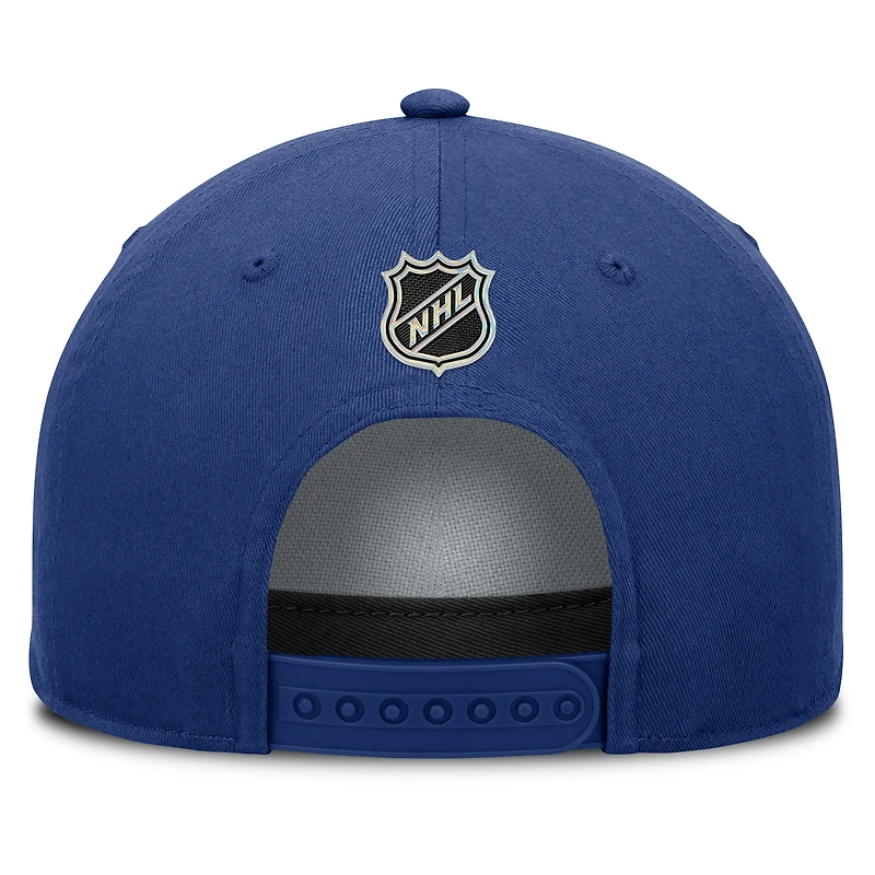 Casquette ajustable authentique Pro Rink Roper A-Frame bleue Fanatics pour homme, Lightning de Tampa Bay