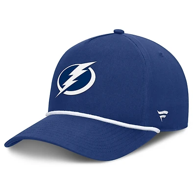 Casquette ajustable authentique Pro Rink Roper A-Frame bleue Fanatics pour homme, Lightning de Tampa Bay
