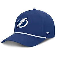 Casquette ajustable authentique Pro Rink Roper A-Frame bleue Fanatics pour homme, Lightning de Tampa Bay