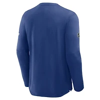 Men's Fanatics Blue Tampa Bay Lightning Authentic Pro Rink Tech Long Sleeve T-Shirt
