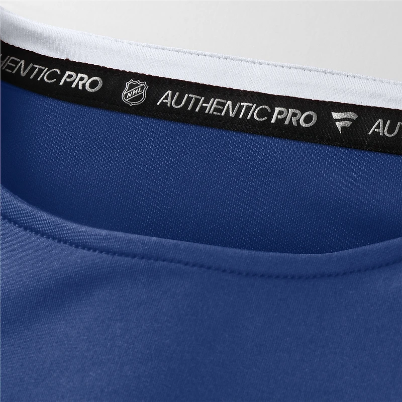 Men's Fanatics Blue Tampa Bay Lightning Authentic Pro Rink Tech Long Sleeve T-Shirt