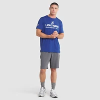 T-shirt technique authentique Pro Rink bleu Fanatics pour homme, Lightning de Tampa Bay