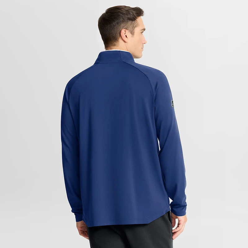 Men's Fanatics Blue Tampa Bay Lightning Authentic Pro Rink Training Quarter-Zip Pullover