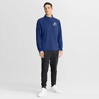 Men's Fanatics Blue Tampa Bay Lightning Authentic Pro Rink Training Quarter-Zip Pullover