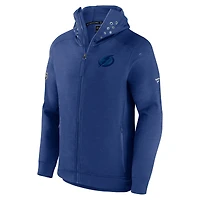 Men's Fanatics Blue Tampa Bay Lightning Authentic Pro Road Tech Lightweight Full-Zip Hoodie Jacket