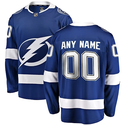 Men's Fanatics Blue Tampa Bay Lightning Breakaway - Custom Jersey