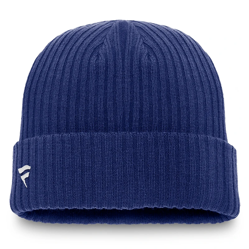 Bonnet tricoté à revers bleu Tampa Bay Lightning Fanatics pour homme