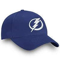 Casquette ajustable Tampa Bay Lightning Core Fanatics pour hommes, bleue
