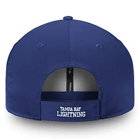 Casquette ajustable Tampa Bay Lightning Core Fanatics pour hommes, bleue