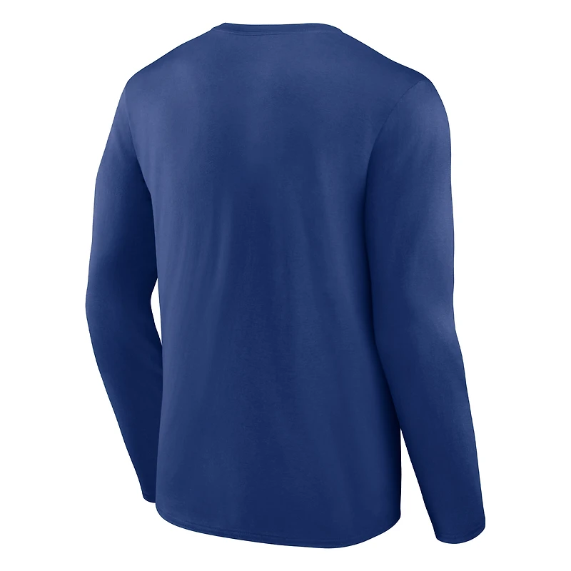 Men's Fanatics Blue Tampa Bay Lightning Covert Long Sleeve T-Shirt