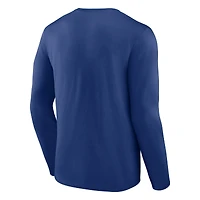 Men's Fanatics Blue Tampa Bay Lightning Covert Long Sleeve T-Shirt