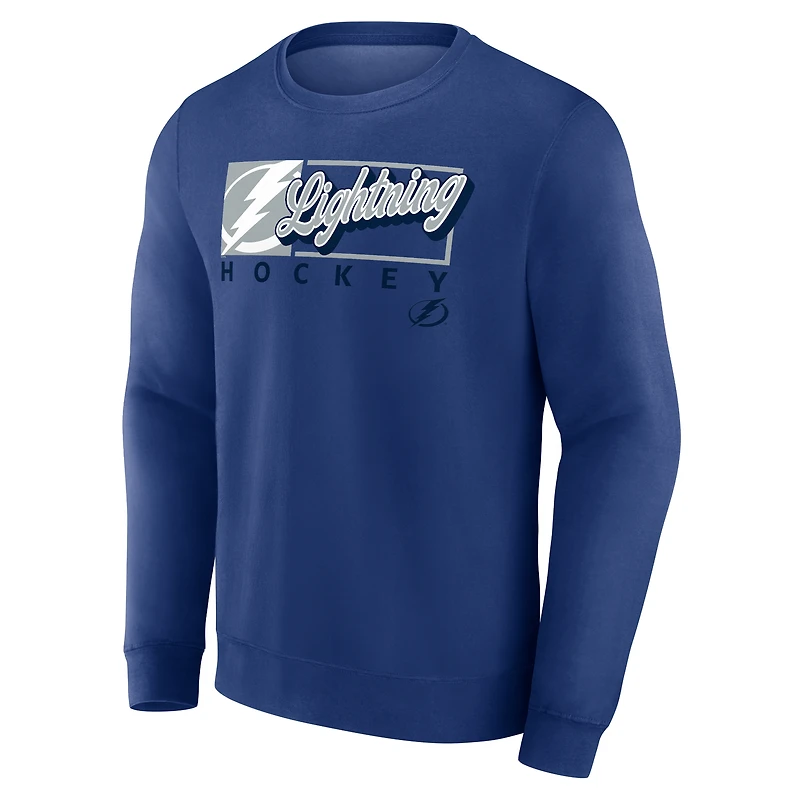 Sweat-shirt en polaire Fanatics bleu Tampa Bay Lightning Focus pour hommes