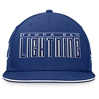 Casquette Snapback Fundamental Gino Stack de Tampa Bay Lightning bleue pour hommes Fanatics