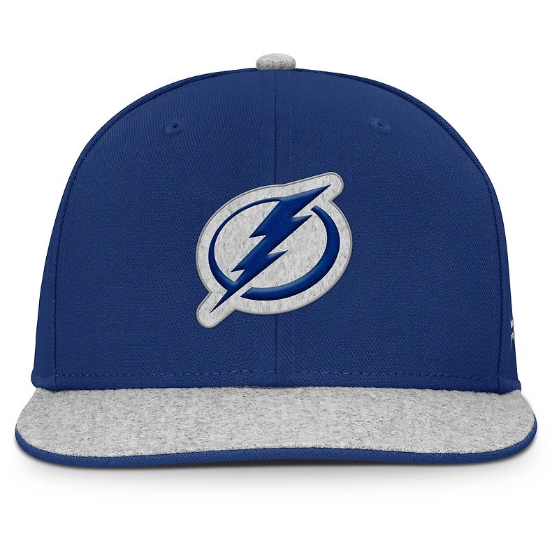 Men's Fanatics Blue Tampa Bay Lightning Fundamentals Loden Snapback Hat