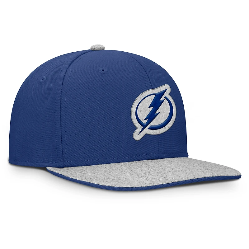 Men's Fanatics Blue Tampa Bay Lightning Fundamentals Loden Snapback Hat