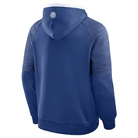 Men's Fanatics Blue Tampa Bay Lightning Goaltender Defender Raglan Pullover Hoodie